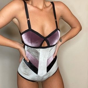 Solstice Intimates Velvet Purple Bodysuit